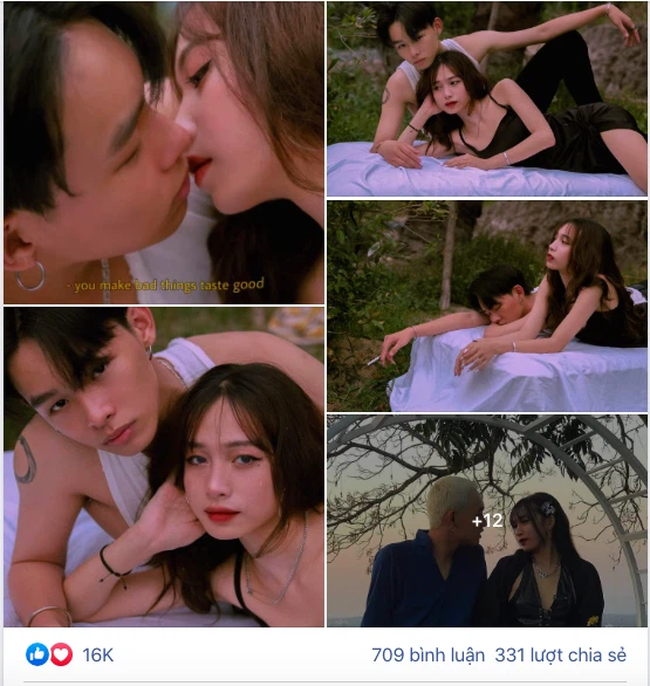 Bài đăng về tình yêu của cặp đôi thu hút 16 nghìn like.