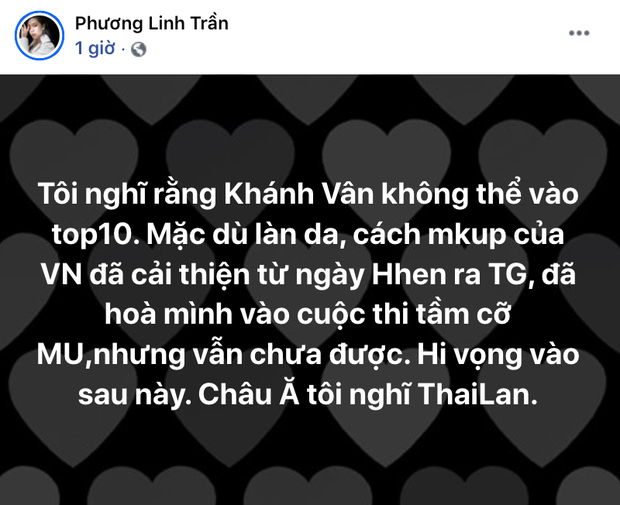 Phương Linh dự đoán Khánh Vân 