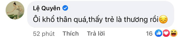 Lệ Quyên cũng không tránh khỏi thương xót vì đồng nghiệp ra đi khi tuổi đời còn quá trẻ