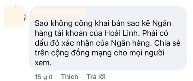 Netizen đồng loạt yêu cầu NS Hoài Linh công khai minh bạch giấy tờ, sao kê giải ngân tiền từ thiện
