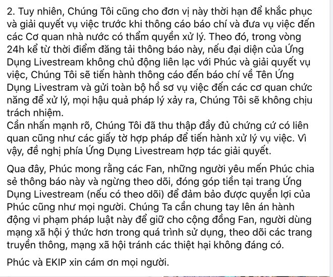Ưng Hoàng Phúc vô cùng bức xúc khi bị một ứng dụng sử dụng trái phép hình ảnh của anh để câu view và kiếm lời