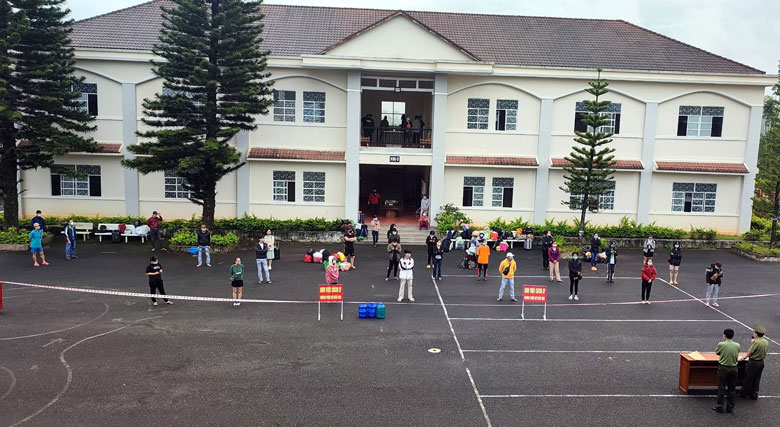 Khu cách ly tập trung Trung tâm huấn luyện và bồi dưỡng nghiện vụ Công an tỉnh