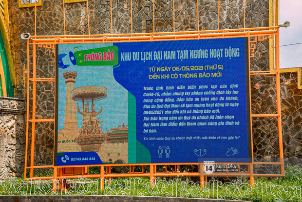 Đại Nam tạm thời đóng cửa