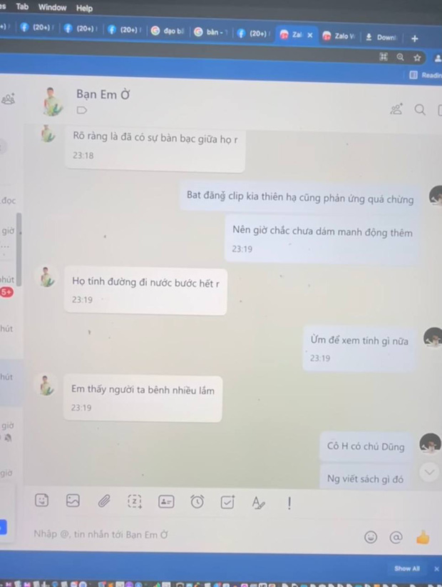 Tài khoản được cho là của Hồ Văn Cường nói về nhân vật nào đó đã tính đường đi nước bước nên cậu bé không dám manh động