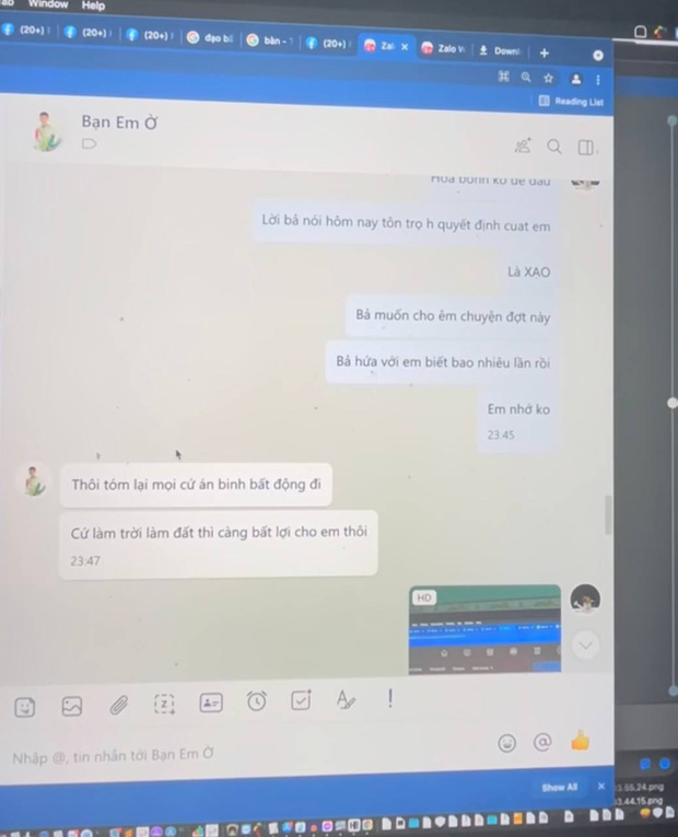 Dù vậy, người này vẫn không muốn làm to chuyện vì sợ bất lợi với đối phương