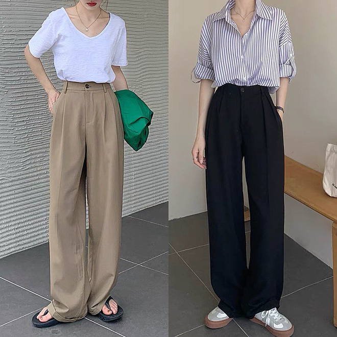 Nếu thật sự yêu thích sự thoải mái, bạn có thể lựa chọn kiểu quần dáng suông mềm mại nhưng vẫn đầy thanh lịch