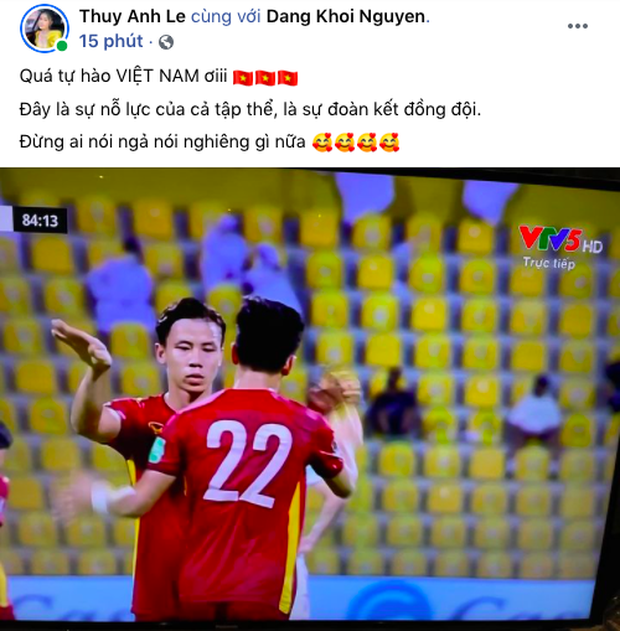 Thuỷ Anh - Đăng Khôi quá tự hào trước những gì đội tuyển Việt Nam đã thể hiện