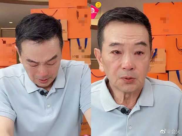 Trương Thần Quang khóc nhiều đến mức mắt đỏ hoe, tiều tụy