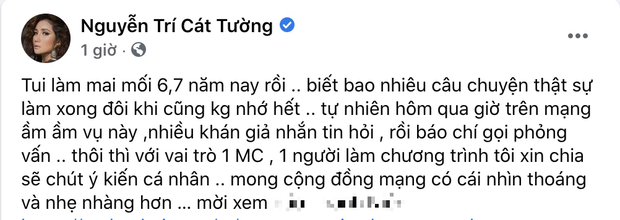 Trong khi đó, Cát Tường cũng hy vọng cư dân mạng có cái nhìn thoáng hơn