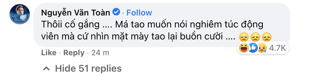 Thấy Tiến Linh buồn Văn Toàn cũng thương lắm, mà không quên nhiệm vụ 