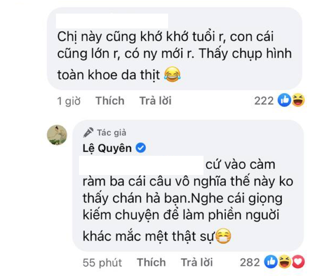 Lệ Quyên đáp trả khi bị chê cố khoe da thịt dù con cái đã lớn và có người yêu mới