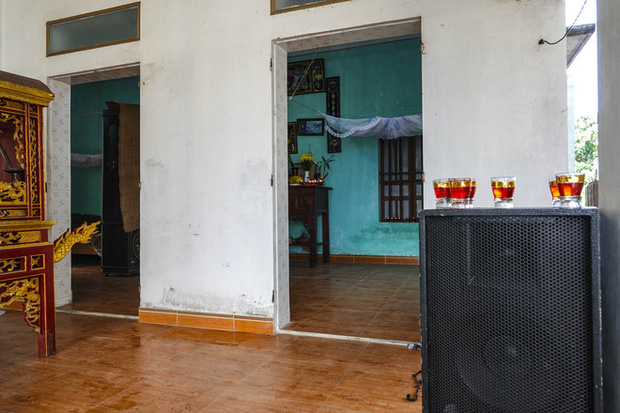 Hiện trường nơi ông Cửu bị con rể truy sát, chém tử vong.