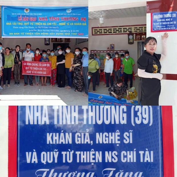 Người dân địa phương phấn khởi, vui mừng trong lễ bàn giao nhà