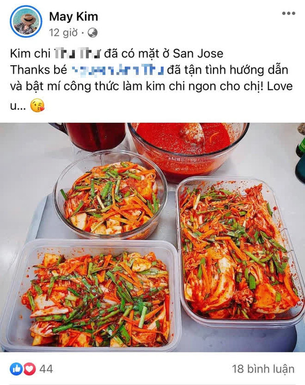 Cô còn trổ tài làm kim chi mà chẳng mảy may nhắc đến ồn ào đang réo tên mình