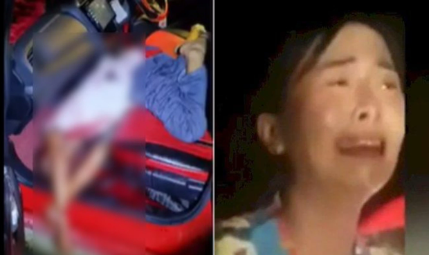 Video ghi lại cảnh cô Virgita Legina khóc thảm thương trở nên viral và khiến dư luận thương cảm