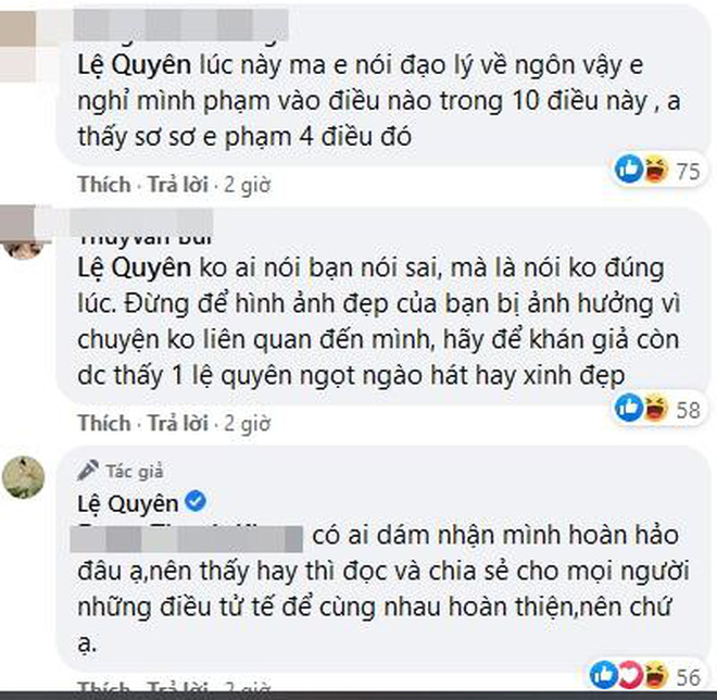 Tháng 5/2021, Lệ Quyên bị 