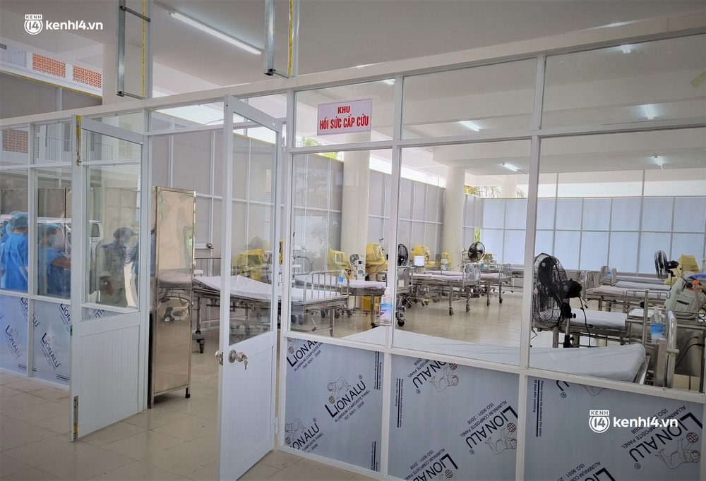 Khu hồi sức cấp cứu được đặt ở tầng 1 của dãy nhà