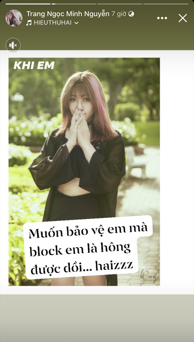 Hậu chia tay, Vinh Râu thẳng tay block Lương Minh Trang dù trước đó anh khẳng định 