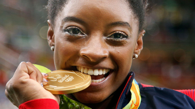 Simone Biles đã trải qua quá trình luyện tập gian khổ để đạt đến vinh quang.