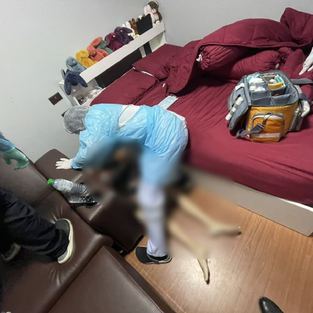 Các nhân viên đã phải vất vả trong công cuộc khám nghiệm tử thi nạn nhân