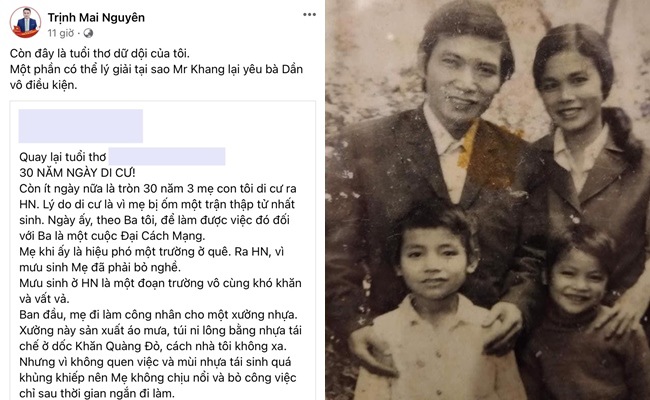 Tuổi thơ nhiều khó khăn mà anh em Trịnh Mai Nguyên đã trải qua cùng với bố mẹ.