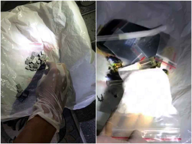 Tang vật thu giữ tại hiện trường (Ảnh: Công an Nghệ An)