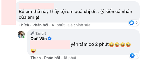 Quế Vân cho biết cô chỉ bế con như vậy trong vòng 2 phút