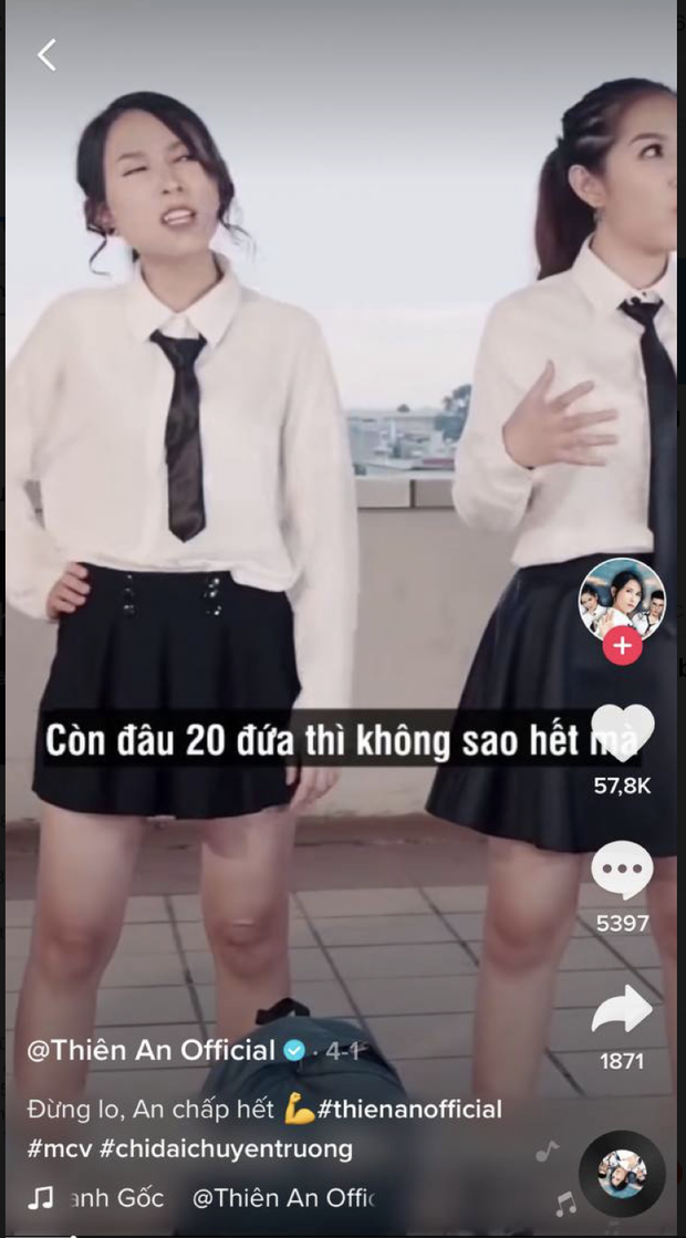 Một hiện tượng TikTok khác có tên Thiên An lại chia sẻ video nhảy nhót vào đúng ngày 1/4, netizen đã có sự nhầm lẫn ở đây