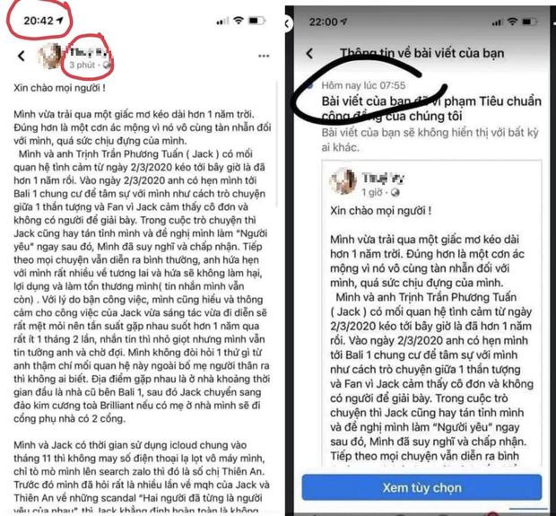 Điểm bất thường về ngày giờ trong bài viết của cô gái tố Jack ngoại tình và có con