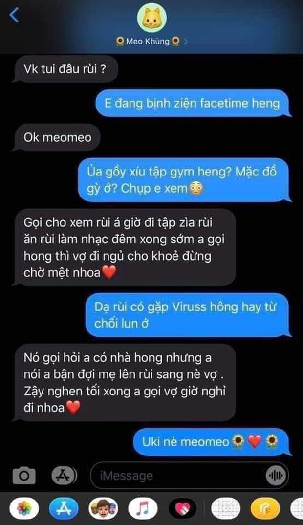 Đoạn tin nhắn được cho là của Jack, trong đó nam ca sĩ này gọi ViruSs bằng 