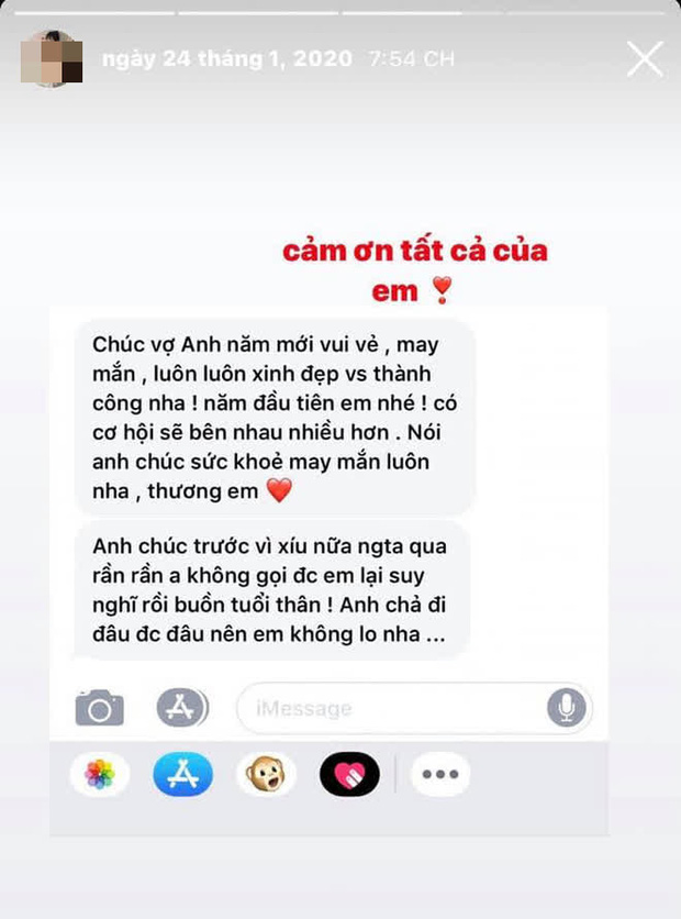 L.T.Q từng khoe nhận được tin nhắn mùi mẫn từ 