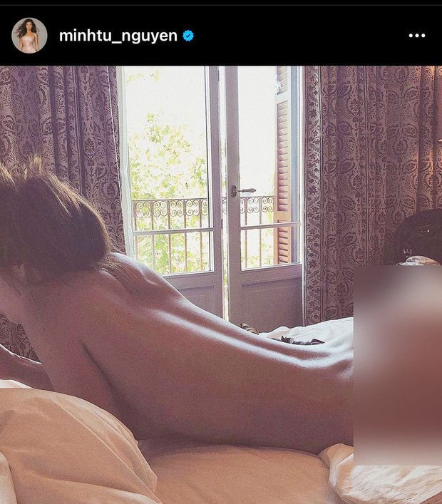 Minh Tú gây choáng khi đăng ảnh nude, khoe nửa vòng 3 lên MXH