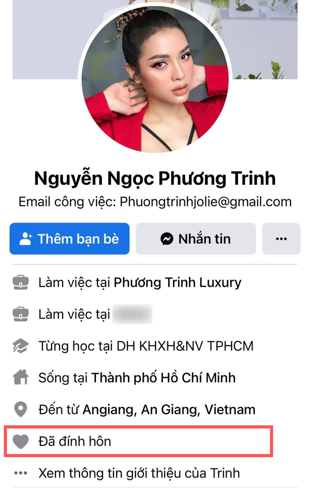 Nữ diễn viên cũng thể hiện bản thân là 