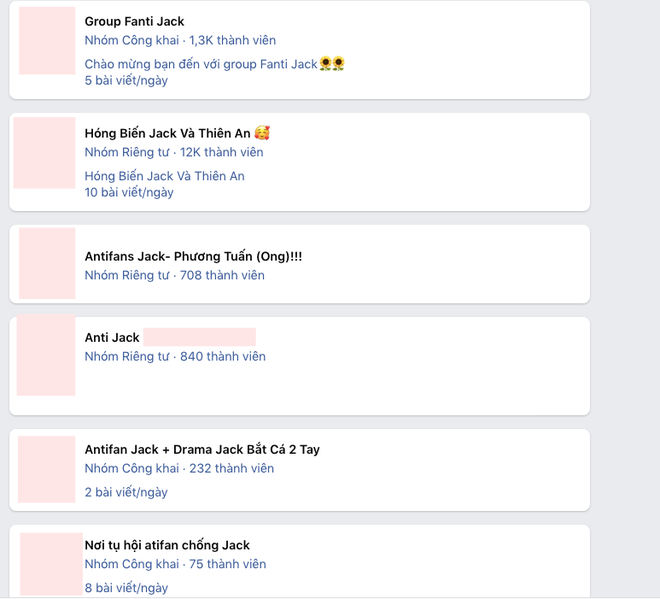 Hàng loạt group antifan Jack xuất hiện sau drama tình ái của nam ca sĩ 