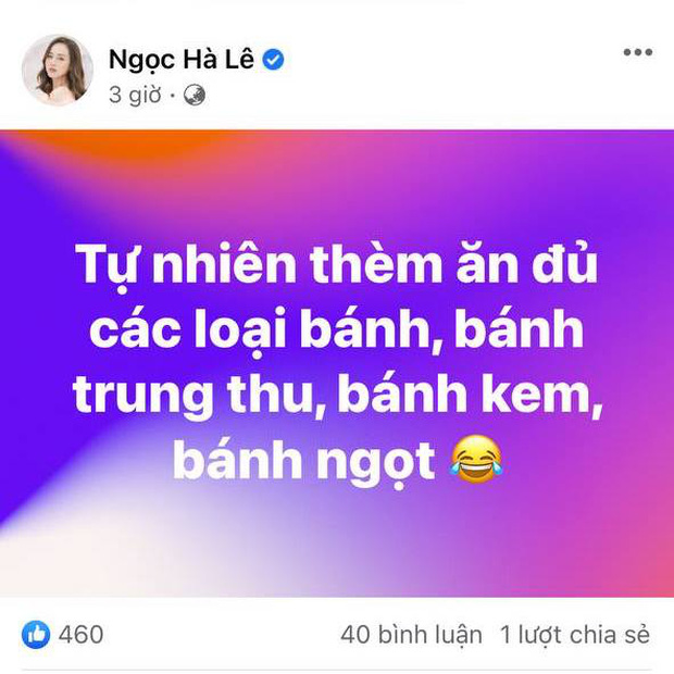 Bà xã Công Lý chia sẻ dòng trạng thái thèm ăn, khiến nhiều người suy đoán cô đang mang thai.