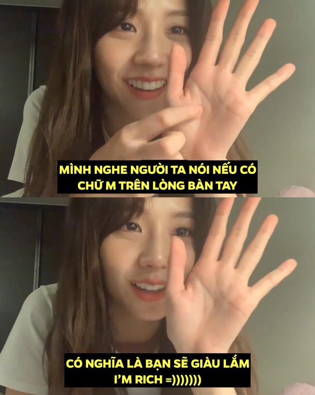 Nữ ca sĩ Jisoo (nhóm nhạc BlackPink) cũng sở hữu đường chỉ tay hình chữ M