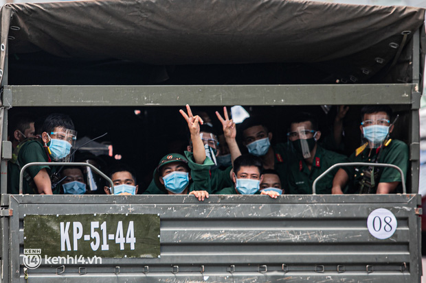 Số nhân lực tăng cường từ Quân khu 7, nhằm đẩy nhanh tiến độ kiểm soát dịch bệnh COVID-19