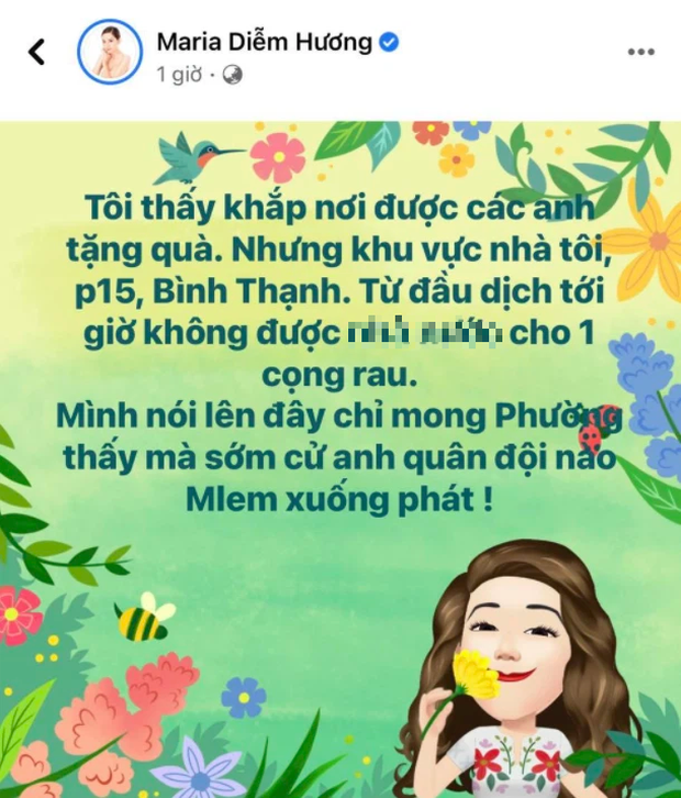 Hoa hậu Diễm Hương vấp phải luồng chỉ trích dữ dội khi có phát ngôn về việc trợ cấp