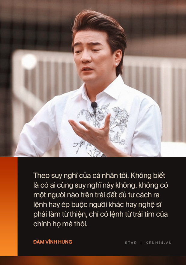 Đàm Vĩnh Hưng khẳng định không ai có quyền ép buộc nghệ sĩ làm từ thiện!