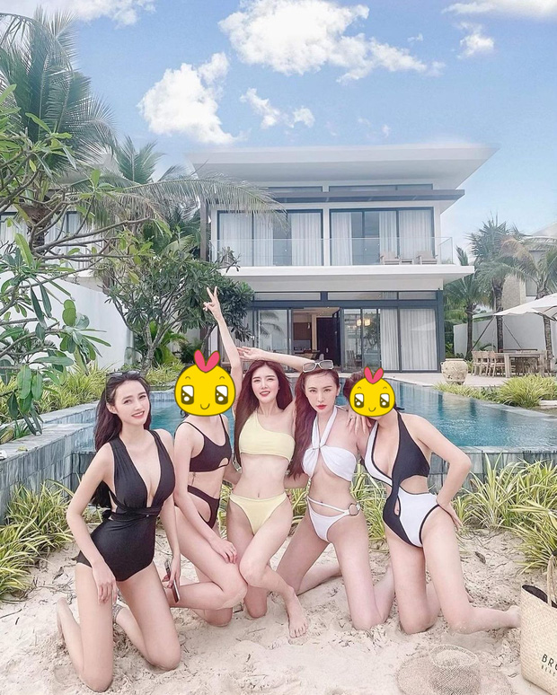 Jenny Yến (bikini đen bên trái), ở giữa là Lily Yuta và bên cạnh là 
