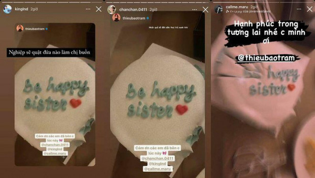 Drama bắt đầu từ việc Thiều Bảo Trâm đăng tải story kèm dòng chữ 