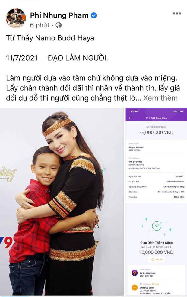 Phi Nhung bất ngờ chia sẻ mình và con trai nuôi đã đóng góp 1 tấn gạo giữa dịch Covid-19, động thái cho thấy mối quan hệ của cặp mẹ con sau drama