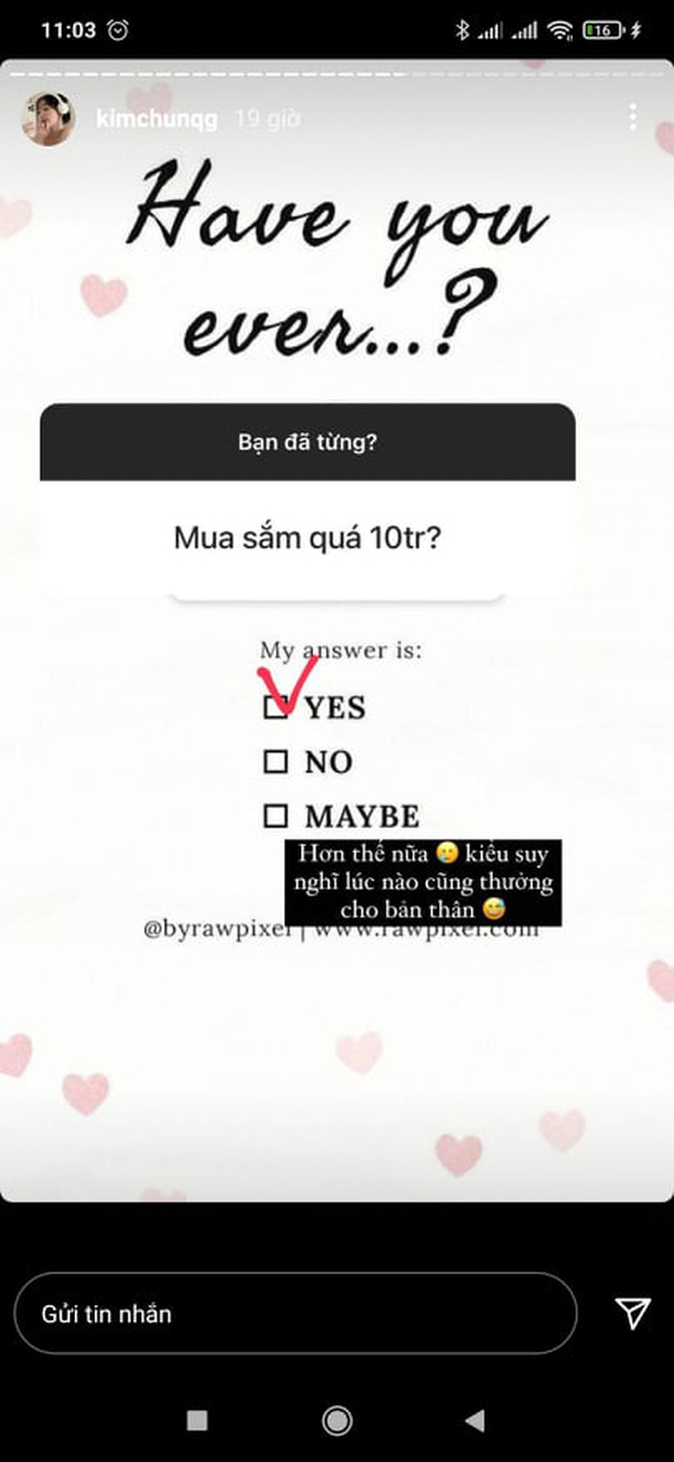 Kiếm tiền giỏi nhưng Kim Chung Phan cho biết mình cũng chi tiêu mua sắm chẳng phải dạng vừa