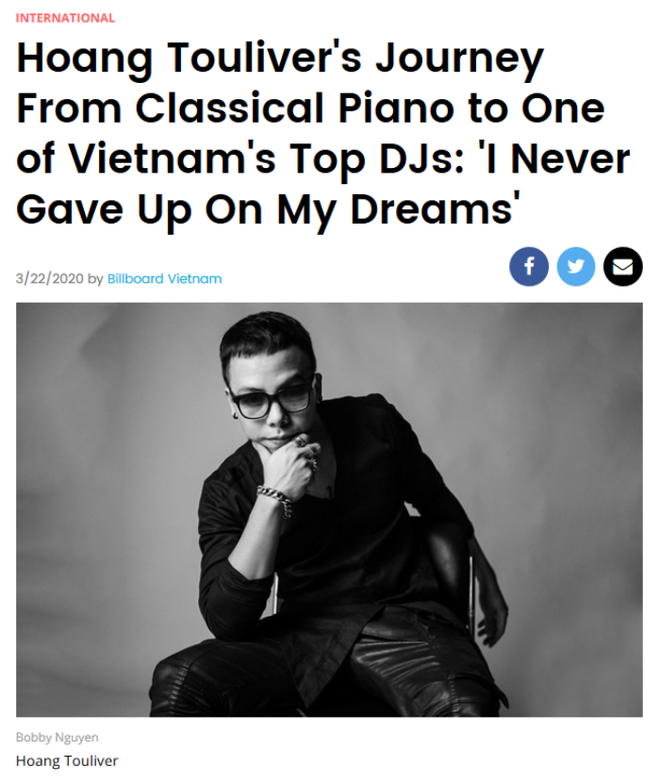 Sau khi lấy vợ, công việc của Hoàng Touliver ngày càng phát triển và có nhiều thành tích đáng gờm