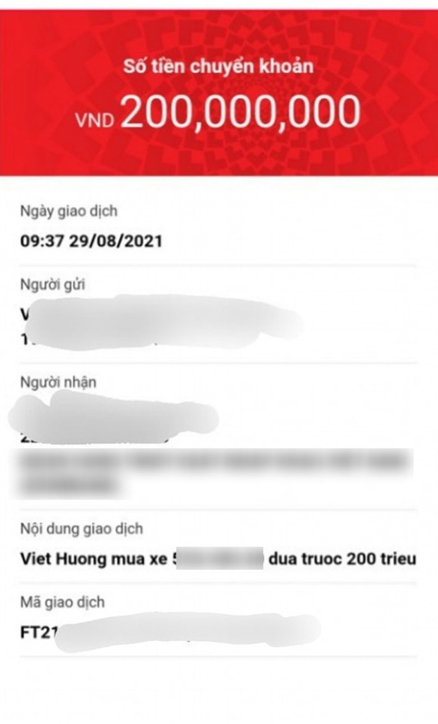 Cô công khai giao dịch 200 triệu đồng đặt cọc xe cứu thương