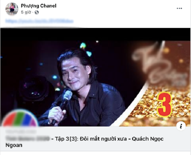 Phượng Chanel chia sẻ bài hát do Quách Ngọc Ngoan thể hiện