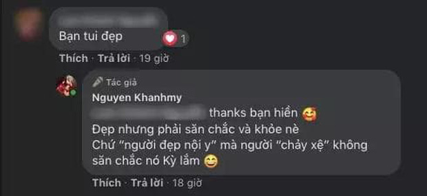 Khánh My liên tục bóng gió nhắc tới 