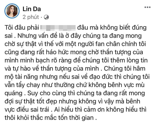 Chia sẻ của Linda Cẩm Lan.