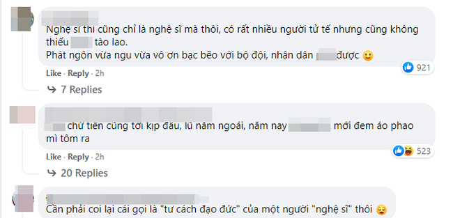 Cư dân mạng bình luận chỉ trích.