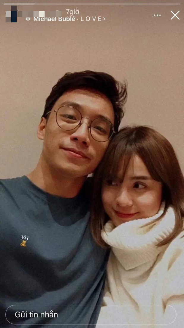 Có thể thấy, Thái Trinh và bạn trai ngày càng thoải mái công khai chuyện tình cảm